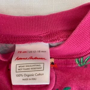 2 pairs of Hanna Andersson pjs- 12-18 months